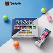 【小新高爾夫】golf正品韓國Volvik高爾夫彩球CRYSTAL COMBI雙色比賽下場三層球