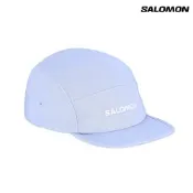 【Salomon 索羅門】LOGO 5 PANEL 棒球帽 藍花丹藍