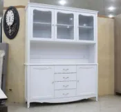 【歐風別館】尼羅河白色古典5.3尺上下座餐櫃【鄉村風~基隆至台中免運費】【全館滿萬享12期0利率】