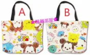 【迪士尼】日本正版 TSUM TSUM 帆布包 托特包 肩揹提袋 肩背包 手提袋 購物袋 補習袋 環保袋