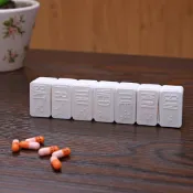 Mycolor 英文星期標示藥盒 維他命 藥品 整理 分類 一周 收納 多格 小物 多功能 ♚MY COLOR♚【K082-3】