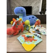 Mary Meyer 美國 🇺🇸 安撫玩偶 安撫巾 手搖鈴 固齒沙沙紙 新生兒 🦖恐龍 蹦蹦小恐龍 彌月禮 珍藏禮盒🎁