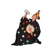 (店+)弘喧 濟公帽 和尚 補丁帽 神明帽 乩身帽 布帽 道教 濟公禪師 活佛 神駕 神衣 乞丐 破衣 葫蘆 古裝