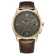 大高雄鐘錶城 CITIZEN 星辰錶 GENT'S系列 CB0158-10H 光動能多局電波小牛皮錶帶男士腕表 / 42.7mm ｜樂天領券現折★全館特惠中★指定刷卡回饋10%