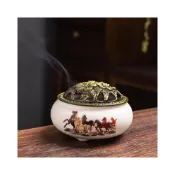 (店+)弘喧 買 300克 沉香粉 袋裝 送 陶瓷  越南 沉香 芽莊 惠安 助眠 安神   仿古 環香 煙供爐