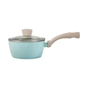 【康寧密扣Snapware】鈦輕量不沾單柄鍋/牛奶鍋-18cm(含蓋) / IH爐適用