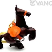 野馬 真皮鑰匙圈 動物造型 日本手工製作 VANCA 立體造型 騎馬