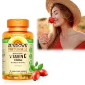 【Sun日落恩賜】 緩釋型C 1000MG Plus玫瑰果錠(60錠/瓶)