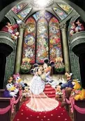 2000-521 絕版 2000片日本正版拼圖 迪士尼 米奇米妮 教堂婚禮 結婚