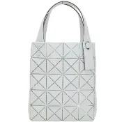 【ISSEY MIYAKE 三宅一生】PRISM PLUS 三宅一生 BAOBAO 5x4 金粉感幾何手提托特包(淺灰 幾何包 迷你包)