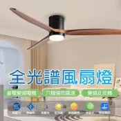 (店+)【LADUTA 拉布塔】靜音變頻吊扇燈 110V遙控款 直流電機 省電節能 語音控制 全光譜三色光 適用餐廳客廳臥室 A11
