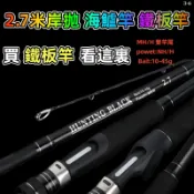 鐵板竿 三節杆 2.7米 9尺MH/H  岸拋路亞竿 雙竿尾 海釣路亞 海鱸竿 路亞  白帶魚 太刀 石斑竿 天亞