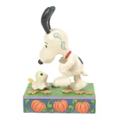 Enesco精品雕塑 Snoopy 史努比與幽靈裝胡士托居家擺飾 EN43834
