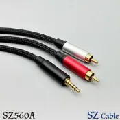現貨 多種長度 RCA音源線 轉 3.5mm 連接線 手機接電視 一分二 AV線 AV端子 AV轉耳機 電腦喇叭