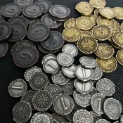 桌遊配件 7 Wonders 桌遊 金屬代幣 籌碼 TOKEN
