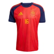 (店+)【adidas 愛迪達】JN4390-16 adidas 2026世界盃西班牙國家隊 羅德裡 16號 主場 圓領速幹足球衣 球迷版 男款
