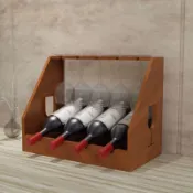 台灣出貨 紅酒架 紅酒收納 創意紅酒架擺件木質酒杯展示架客廳家用葡萄酒架斜放酒瓶收納托架