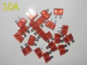 2324 機車工具 噴射機車 20PCS 保險絲 10A 紅 保險絲插片 山葉 光陽 三陽 電系 平頭 引擎