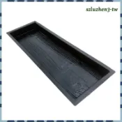月鳥商社 [SzluzhenfbTW] 仿木紋diy鋪路水泥磚踏步路面混凝土模具,黑色
