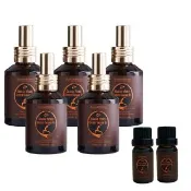 【芳香小舖】癒創木舒活按摩精油買大送小(60ml*5+10ml*2/共7件組)
