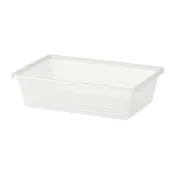 【IKEA 宜家家居】BOAXEL 網眼式網籃, 白色, 60x40x15 公分