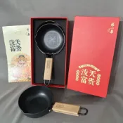 (店+)CHENset  張小泉潑天富貴12cm潑油鍋 平底鐵鍋 露營野餐 送禮自用兩相宜