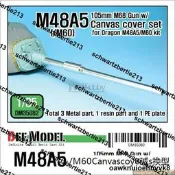DEF DM35082 1/35 M48A5、M60型105mm炮身/帆布套 配威龍