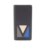 【DOKODEMO】[二手] 路易威登LOUIS VUITTON雙折長皮夾 Portefeuille Brazza Taiga V 形 Noir M30791 黑色皮革 Portefeuille Brazza 男士