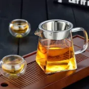 🎉可開發票🎉高硼硅耐熱玻璃公道杯茶濾網一體加厚分茶器高檔小青柑專用泡茶具