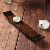協貿國際日用品生活3館 竹編 木制 漆器 茶杯架 杯架 托盤 茶道 零配 茶具家居擺件 日式