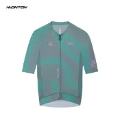 MONTON  漸影淺綠女款短車衣  具備高彈性與輕薄特性  透氣性極佳