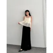 👗台灣出貨👗 蕾絲半身裙 小花長裙 A 字半身裙 白色長裙 溫柔風裙子 高腰半身裙 A 字擺裙 韓系 氣質洋裝 高腰洋裝