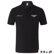 【滿300發貨】賓利Bentley標志純棉男女4S店工裝汽修翻領polo衫短袖t恤工作衣服定制車標男
