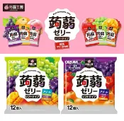 【江戶物語】OIZUMI 下仁田物產 蒟蒻工房 3種水果風味蒟蒻果凍 12個入 果汁果凍 擠壓式果凍 日本原裝進口