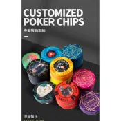 【籌碼定製】高檔陶瓷德州撲克籌碼 防僞耐磨設計 麻將館棋牌室專用 私人娛樂亦適用 質感升級必備