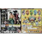 日版 代理版 二手稀有絕版品 海賊王 扭蛋機卡 戰熊鬥魚5周年摔角 簽名 扭蛋機海報 索隆 鷹眼 喬巴 跑得快 庫瑪西