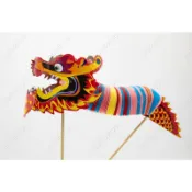 hui840104新年元宵小紙龍舞龍舞獅手工藝品玩具剪紙特色傳統國潮禮物下殺 新品