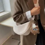 ✨高級小衆軟皮包2025新款單肩包斜挎包餃子包通懃包休閒百搭