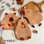 交換禮物🎄卡皮巴拉聖誕裝飾🎄聖誕佈置🎄聖誕掛飾 吸水擦手巾 超厚珊瑚絨✨吉伊卡哇 貓咪 毛巾免釘掛勾 手帕 寶寶安撫巾