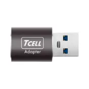 【TCELL 冠元】USB 3.2 to Type-C 極速轉接頭 太空灰