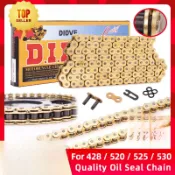 高品質摩託車 O 型圈油封鏈條組適用於 428 DID 鏈條 136 鏈節 520 525 530 鏈條 120 鏈節工
