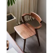(店+)北歐實木餐椅家用設計師現代簡約靠背扶手椅子餐廳咖啡廳辦公椅子