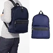 Michael Kors Kent Nylon 前袋設計尼龍後背包(深藍色)