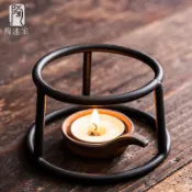 陶迷鐵藝伍德爐金屬架明火蠟燭酒精燈溫茶煮茶烤茶爐 簡約茶具配件