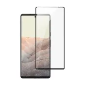 Google Pixel 6 Pro 6.71吋 曲面黑半膠高清鋼化膜手機保護貼(Pixel6Pro保護貼  Pixel6Pro鋼化膜)