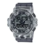 G-SHOCK 半透明設計復古年代休閒運動雙顯錶(GA-700SK-1A)/53.4mm