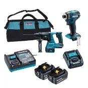 【MAKITA 牧田】DLX2524GX1 18V無刷雙機組DTD173+DHR242(DLX2524GX1)