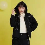 【gozo】行星軌跡絨毛連帽工裝外套(兩色)