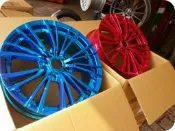 ***天下第一輪***全新鋁圈 189 17吋7.5J 5孔100/108/114 極光藍.紅 完工價含鋁氣嘴4800