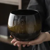 【台灣發貨】茶洗 家用陶瓷茶渣缸 桌面水盂建水茶水缸廢水桶功夫茶道配件 水洗